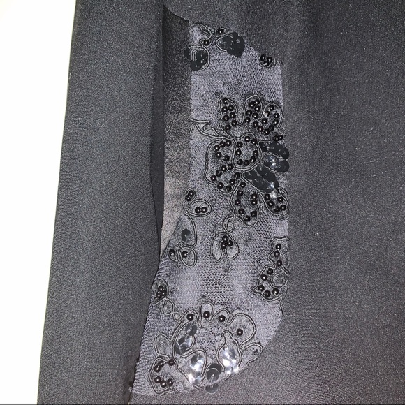 Travilla black beaded dress with jacket - Picture 7 of 9